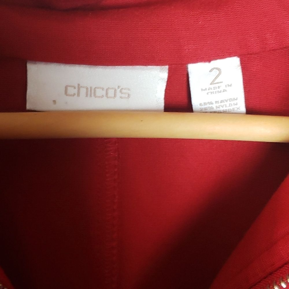 Chico's Red Jacket - Picture 2 of 5